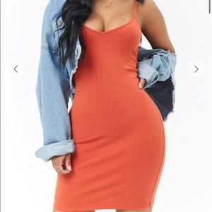 Forever 21 Orange fitting dress